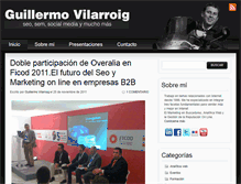 Tablet Screenshot of guillermovilarroig.com